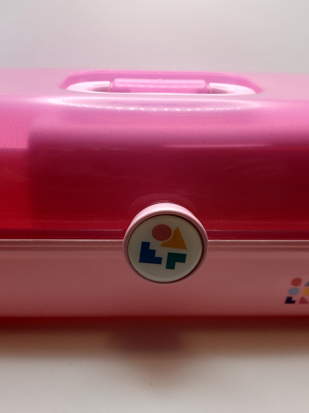 Caboodles Pink Makeup Case Cosmetic Organizer Train Case Mirror Tray Storage Box